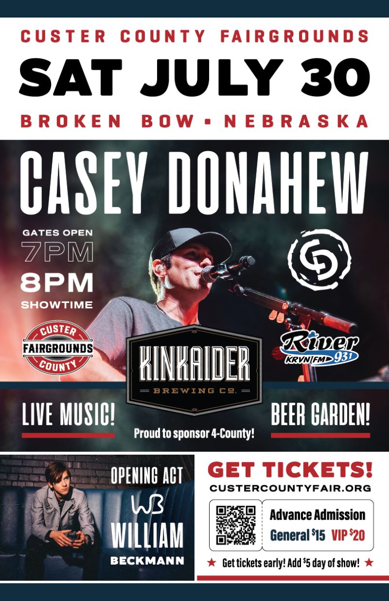 Custer County Concert w/Casey Donahew and special guest William